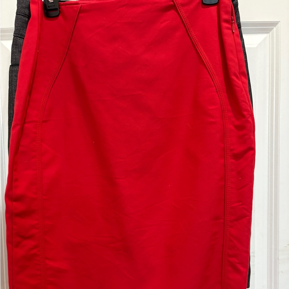White House Black Market Red Pencil Skirt